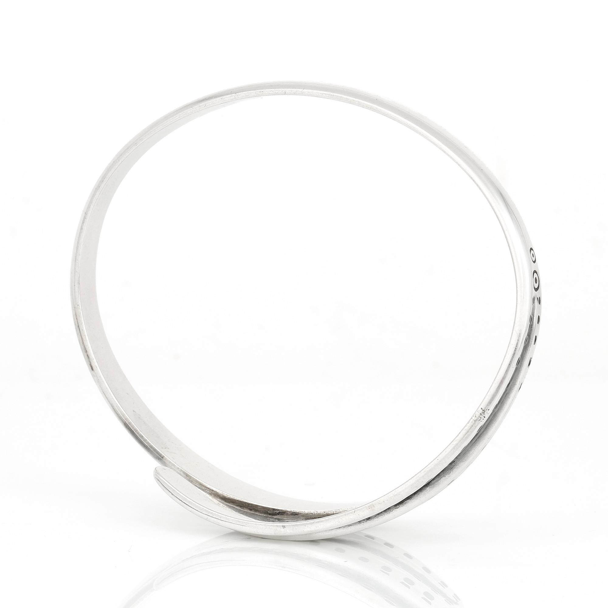 ARMRING, sterlingsilver, David Andersen, Norway. Tot vikt 39 gram.