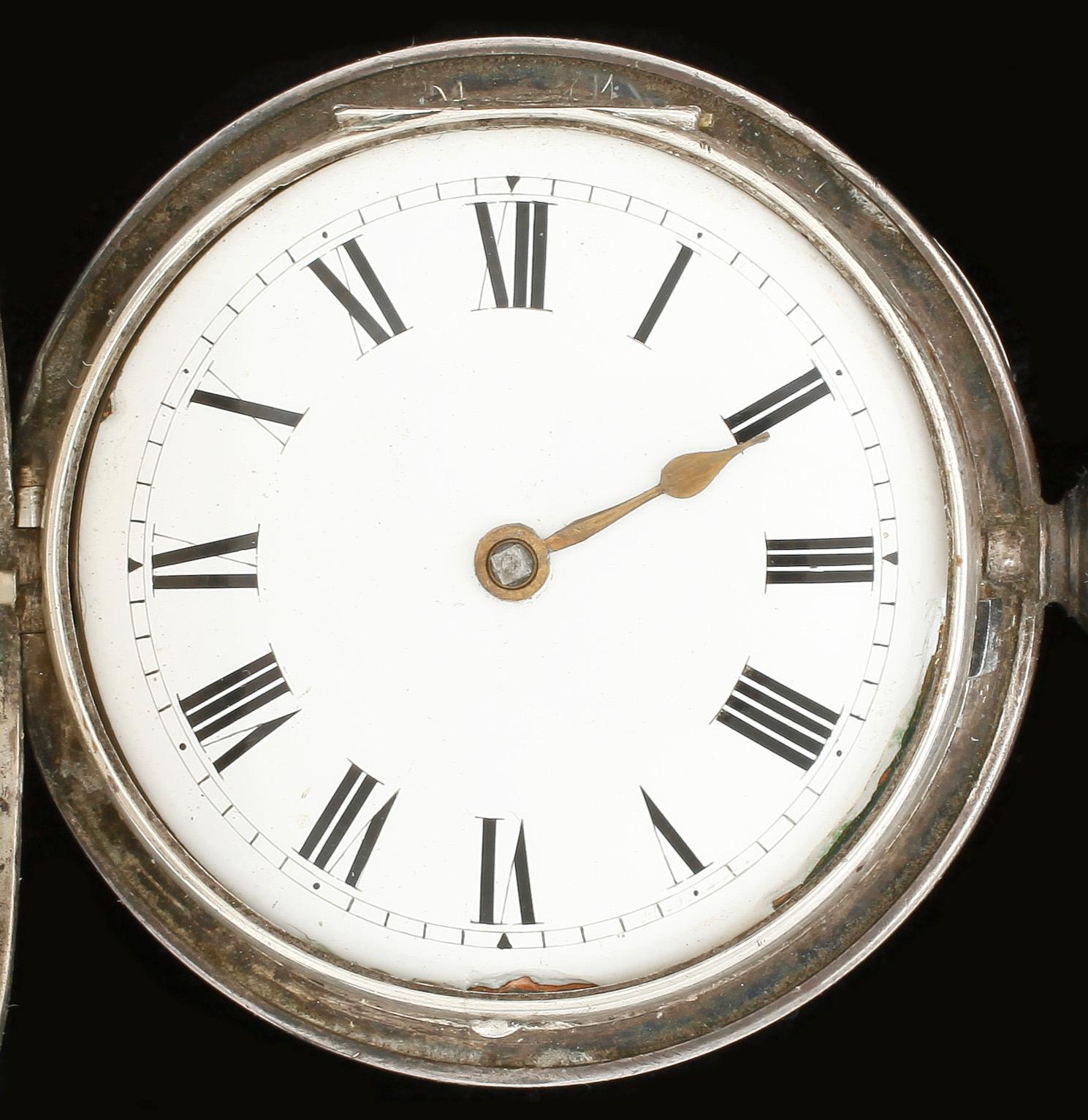 FICKUR, silver, BN, London, 1781. Vikt ca 126g.