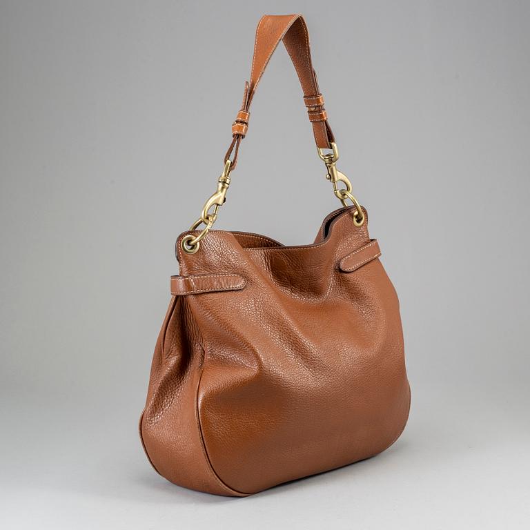 MULBERRY, a 'Somerset' brown leather handbag, 2014.