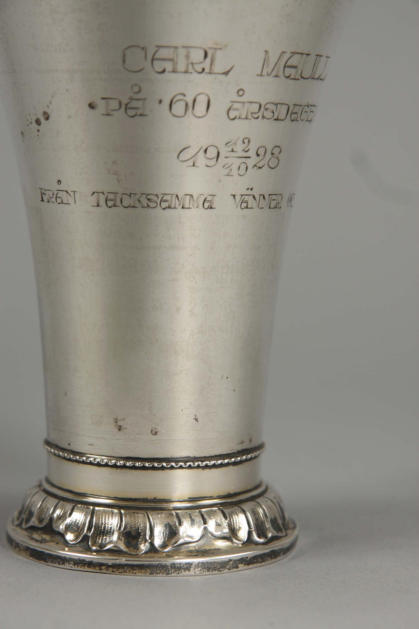 BÄGARE, silver. Sverige. 1928.