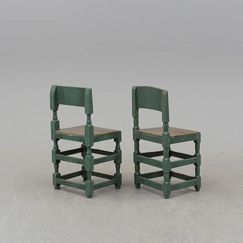 Eight 19th century chairs.