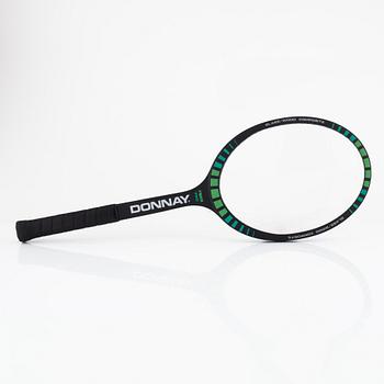 Tennis racket, Signed by Björn Borg. Donnay, specially customized Fiber Pro, 1982/83.