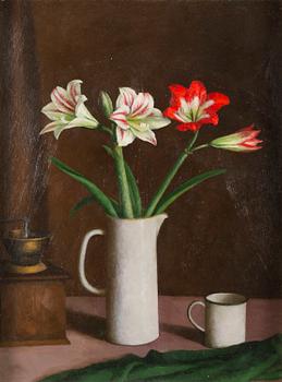 OLAV MARAN, oil on board, signed and dated-80.