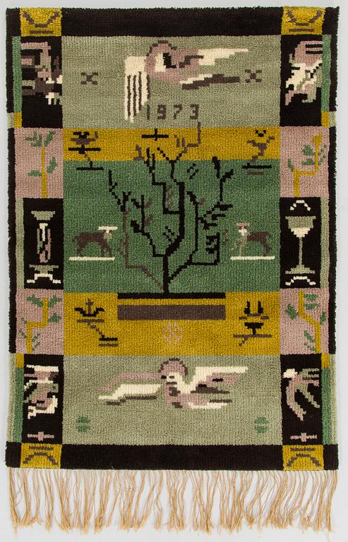 Margareta Ahlstedt-Willandt, rya, modell för Neovius. 153 x 110 cm.