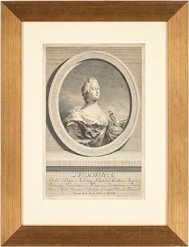 Carl Gustaf Pilo · CARL GUSTAF PILO, efter, gravyr av Johann Martin Preissler (1715-1794) 1747.