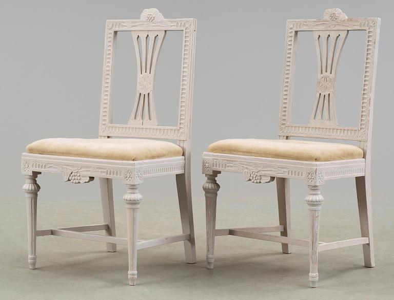 STOLAR, ett par, Lindome, sengustavianska, 1800-tal.