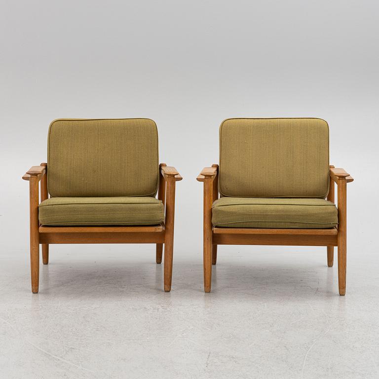 Armchairs, a pair, second half of the 20th century.