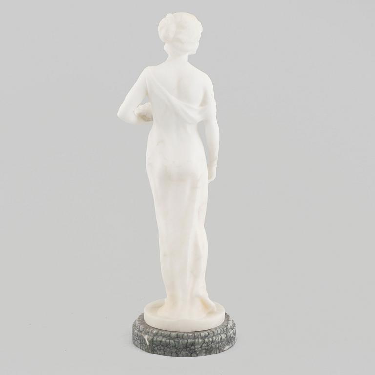 FIGURIN, alabaster, Hessische Kunstwerkstätten Altmorschen, 1900-talets första kvartal.