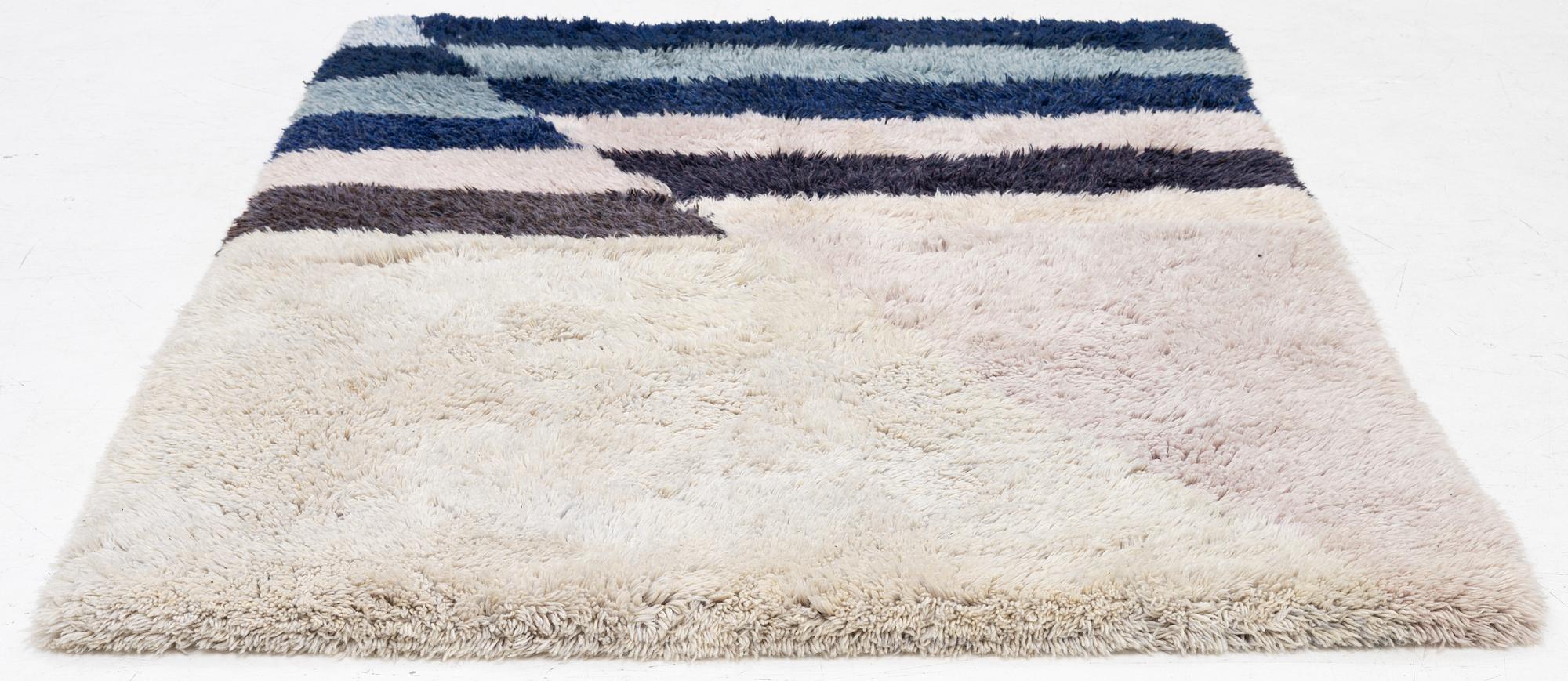 Ulla Vapaavuori, matta, rya, Finland, 170 x 135 cm.