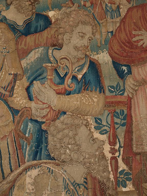 A TAPESTRY, "Alexander the Great", tapestry weave, 
ca 230 x 230,5 cm, Flanders the 17th century.