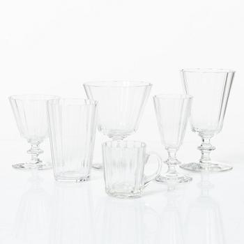 Elis Bergh, glasservis, 68 delar, "Karlberg", Kosta.