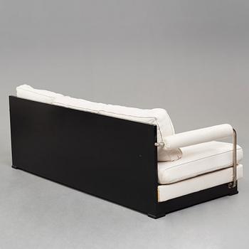 Axel Einar Hjorth, a "Typenko" steel and black lacquered birch sofa, Nordiska Kompaniet, Sweden 1932.