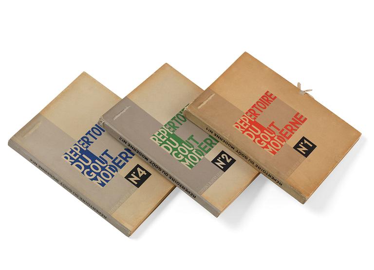 "Répertoire du Goût Moderne", three volumes, Nº 1, 2, 4.