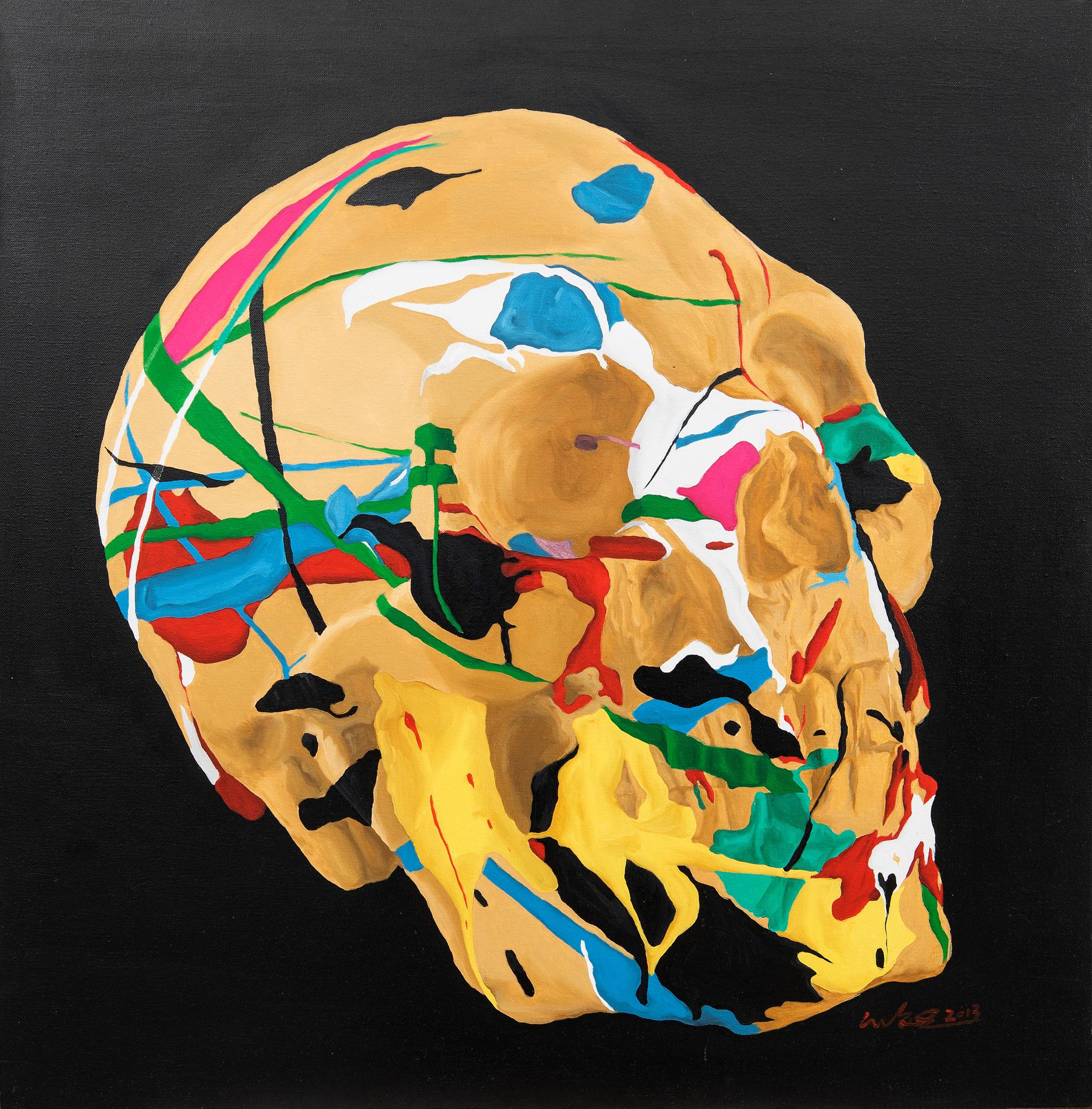 He Junyi, "Skull No. 3".