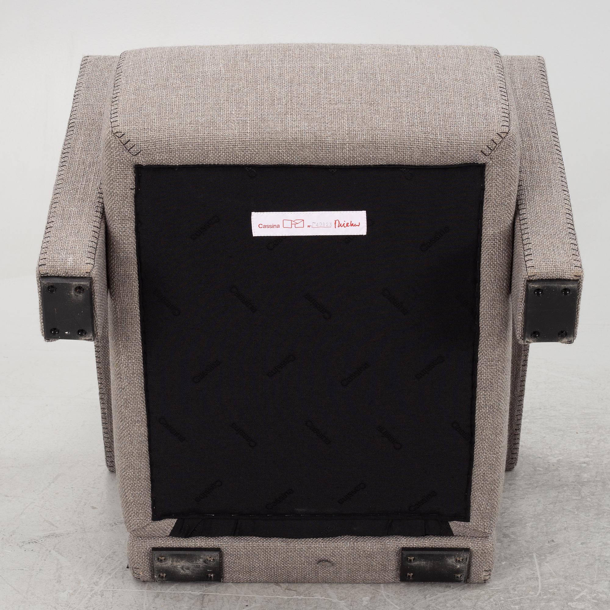 Gerrit Rietveld, a pair of "Utrecht" armchairs, Cassina, 21st century.