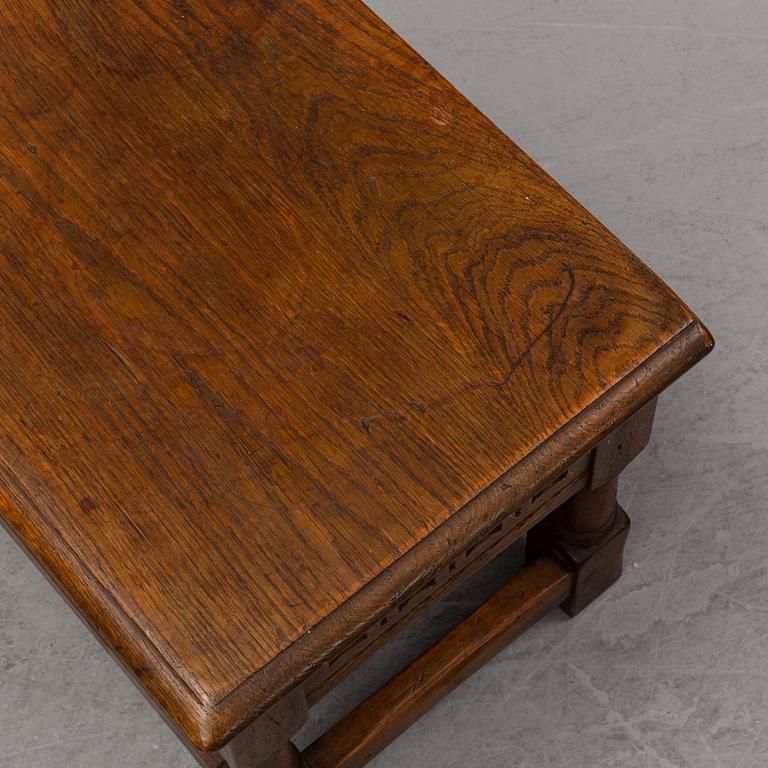 A small Baroque style oak chest, Nordiska Kompaniet, Stockholm, 1936.
