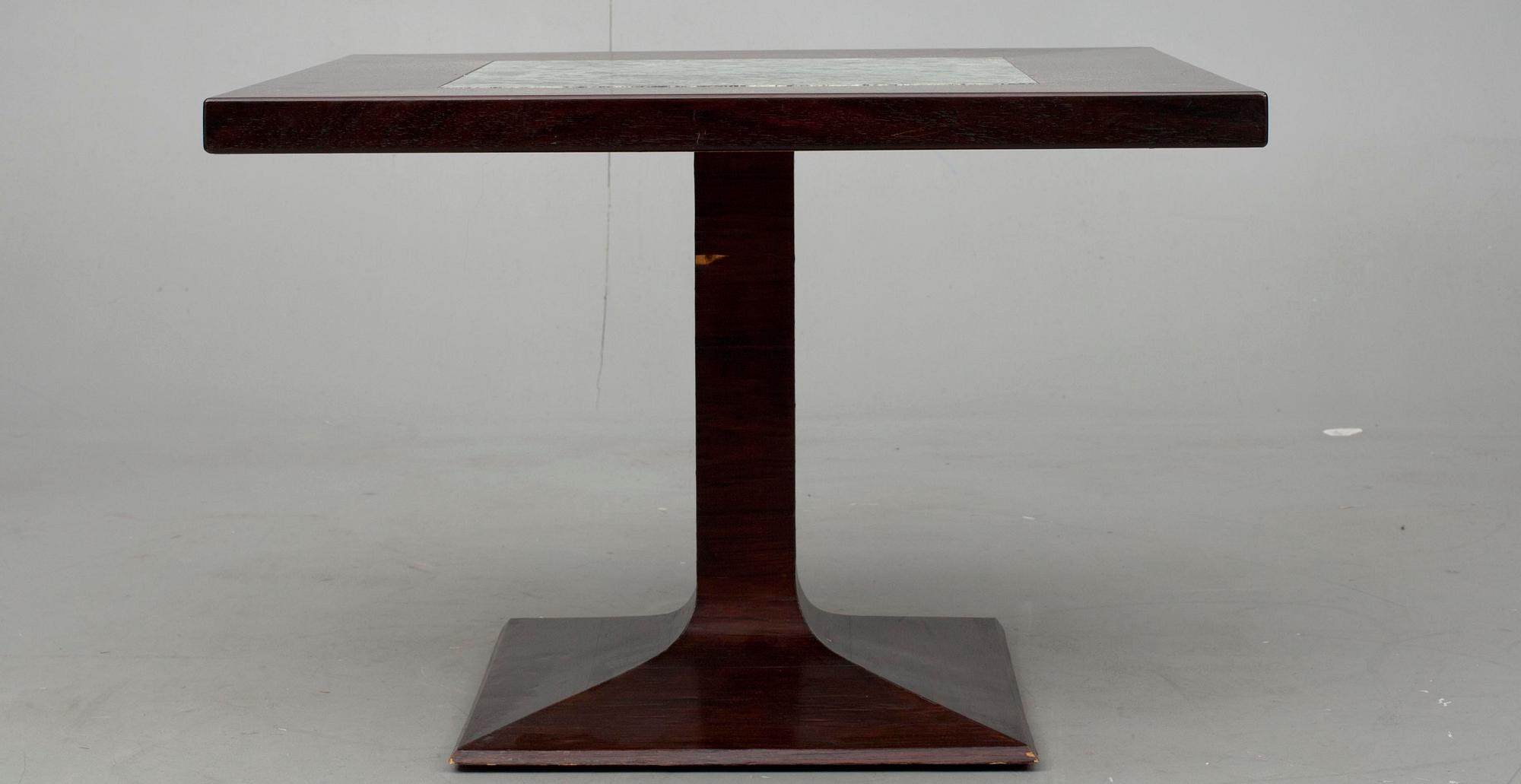 SOFFBORD, sten samt trä, 1970-tal.