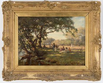 WILLIAM KAY BLACKLOCK, oil on canvas, signed.