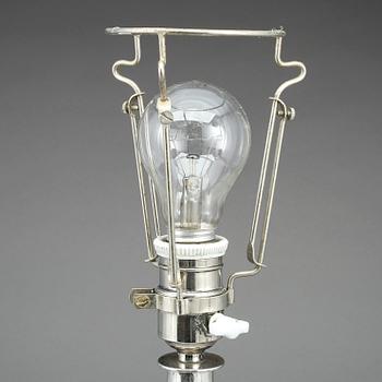 BORDSLAMPA, silver, C.G Hallberg, Stockholm 1924.