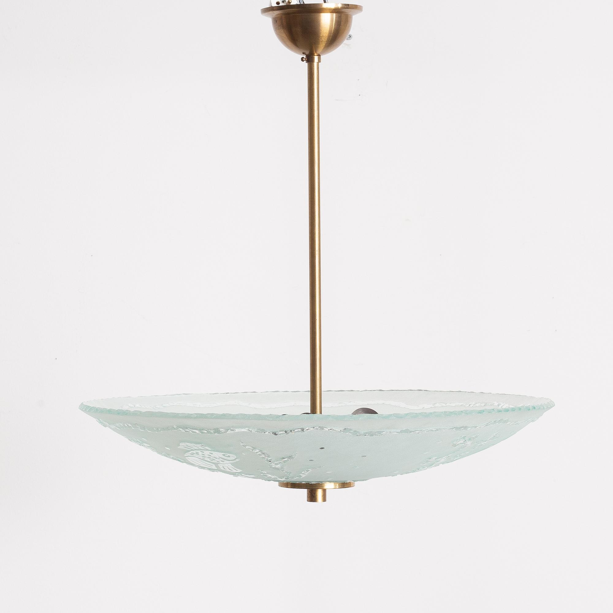 Ceiling lamp, Swedish Modern, 1940s.