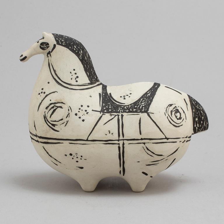 STIG LINDBERG, figurin, stengods, "Springare", Gustavsberg studio.