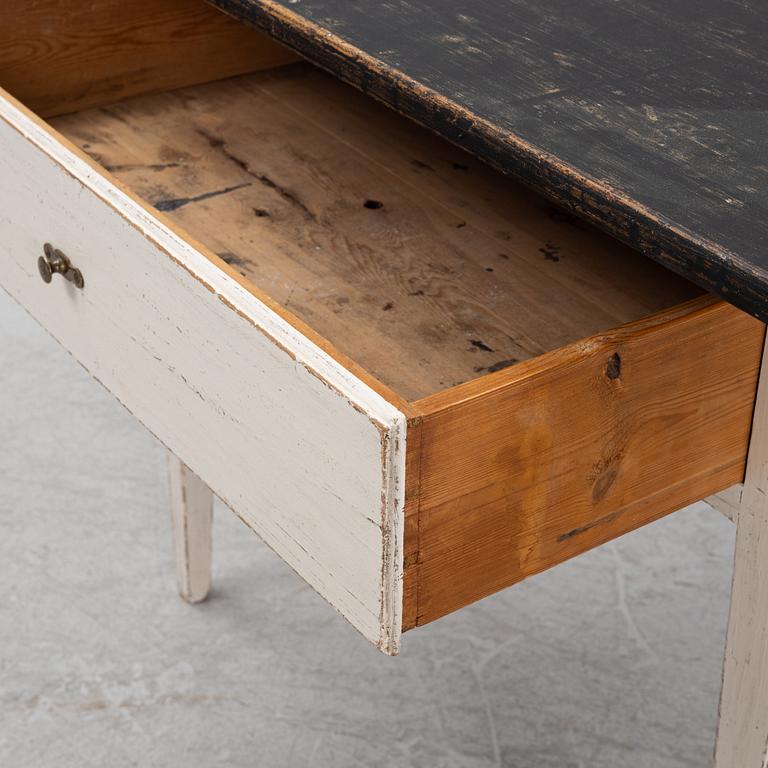 A painted table, 19th Century.