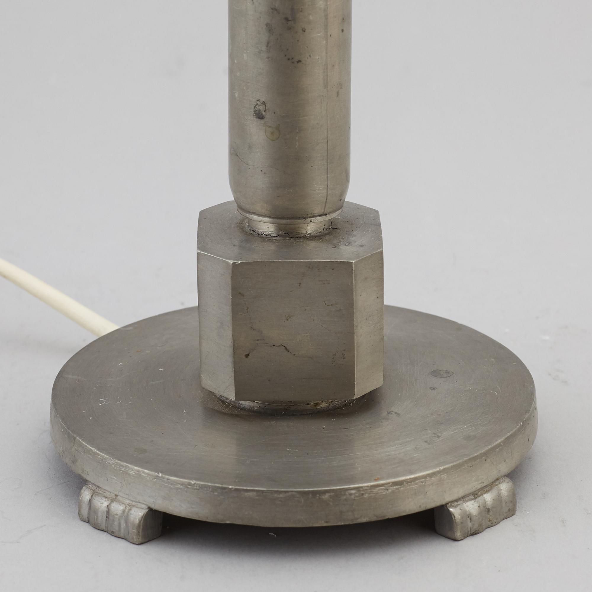 A 1920's Swedish Grace table lamp by GAB.