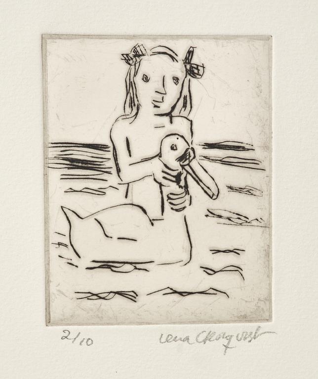 Lena Cronqvist, “Flicka och svan IIl (2016)".