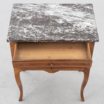 A Rococo bedside cabinet, 18th century.