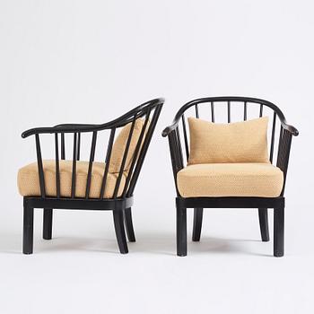 Otto Schulz, a pair of armchairs, Boet, Gothenburg 1930s-40s.