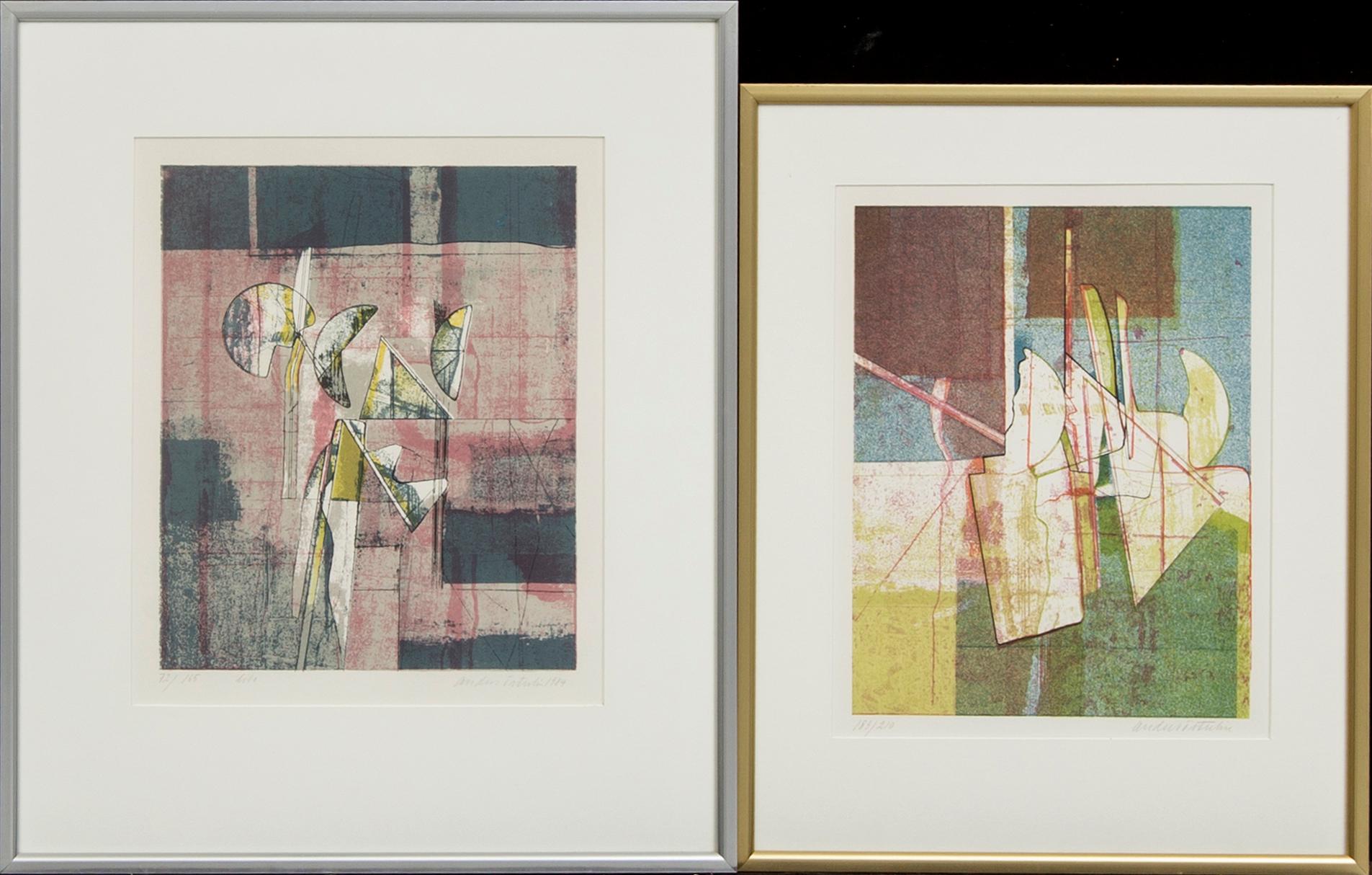 Anders Österlin, 2 signed and numbered colour lithgraphs 72/165 and 183/210.