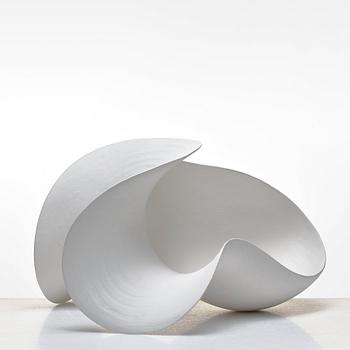 Eva Hild, a white stoneware sculpture "Skärva", Sweden 2006.