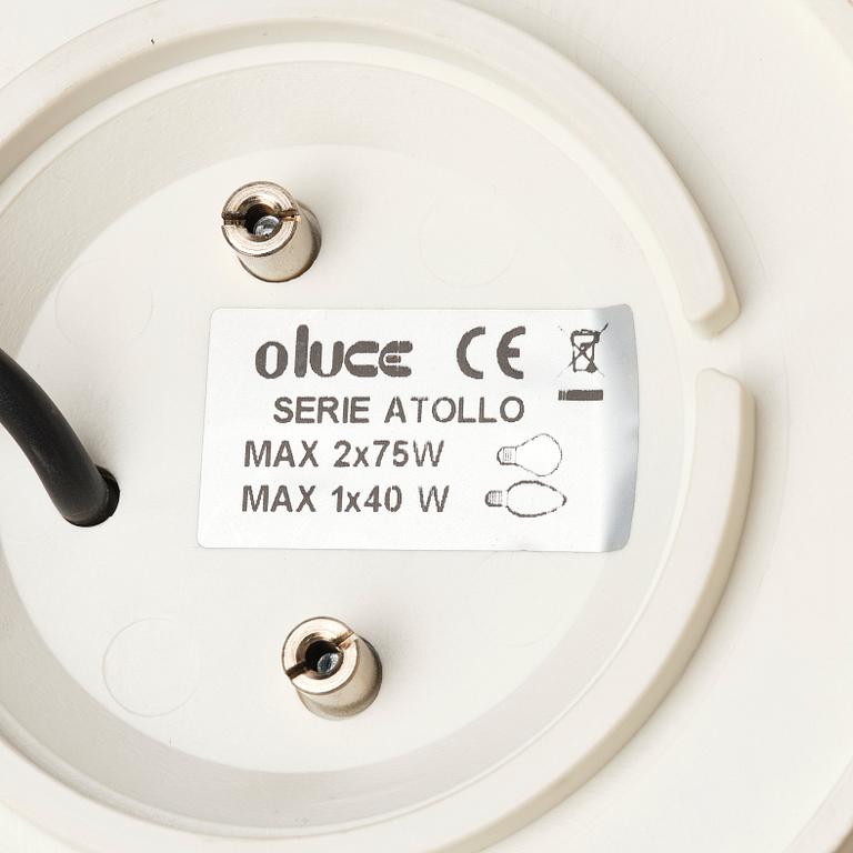 Vico Magistretti, an 'Atollo', table lamp, Oluce, Italy, post 1977.