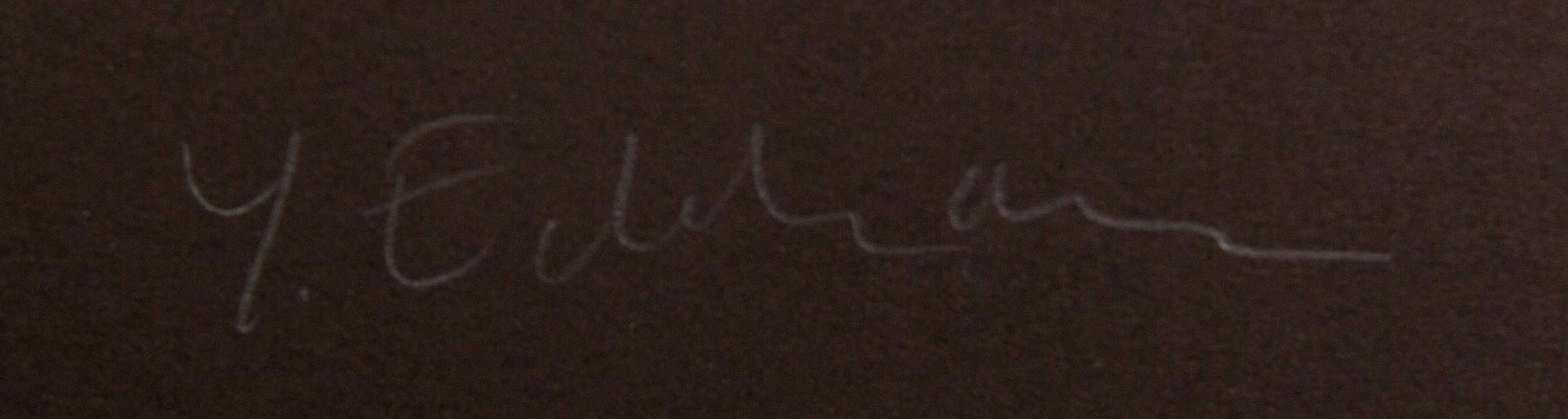 Yrjö Edelmann, a signed color lithograph, HC.