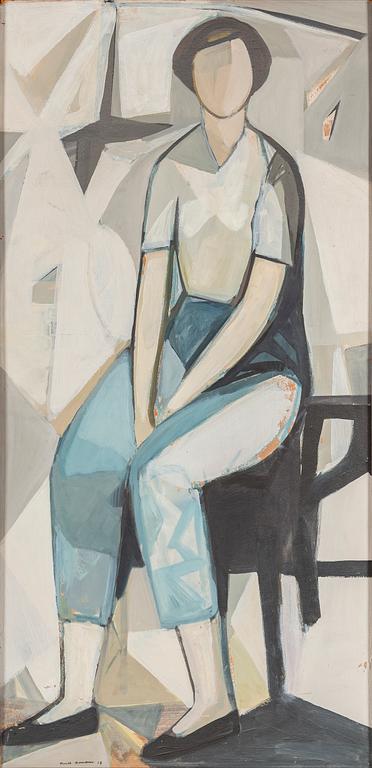 BERTIL BERNTSSON, oil on masonite, signed Bertil Berntsson and dated 1953.