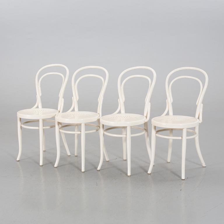 FOUR AUSRIAN FISCHEL BENtWOOD CHAIRS, late 19th or early 20th century.