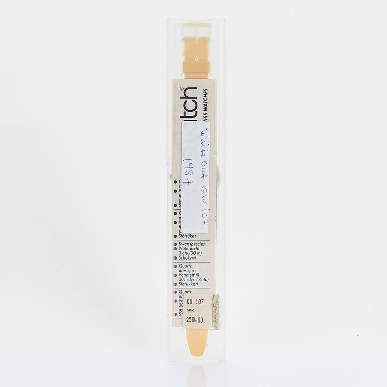Swatch, White Out, armbandsur, 34 mm.