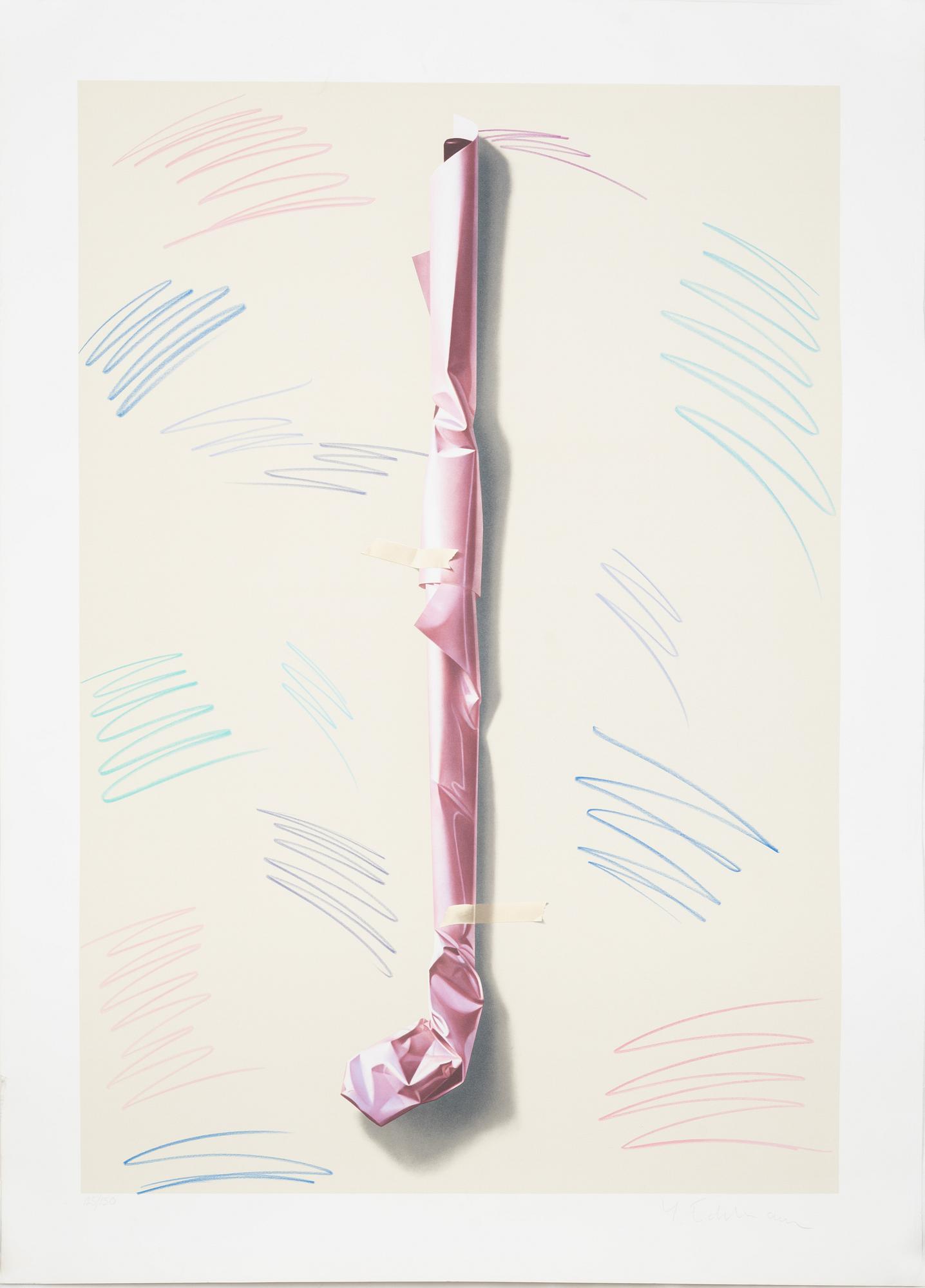 Yrjö Edelmann, "Golf club wrapped in pink".