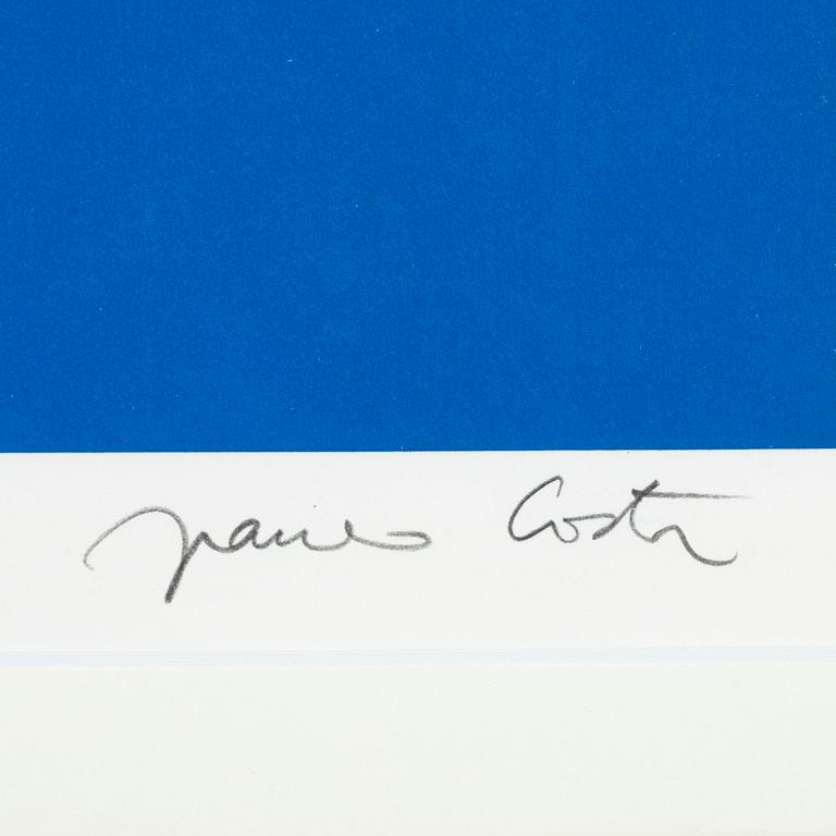 Franco Costa, silkscreen in colours, signed XV/L.