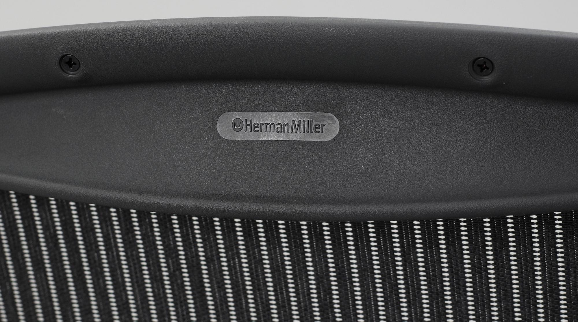 SKRIVBORDSSTOL, "Aeron", Donald Chadwick och Bill Stumpf, Herman Miller, formgiven 1994.