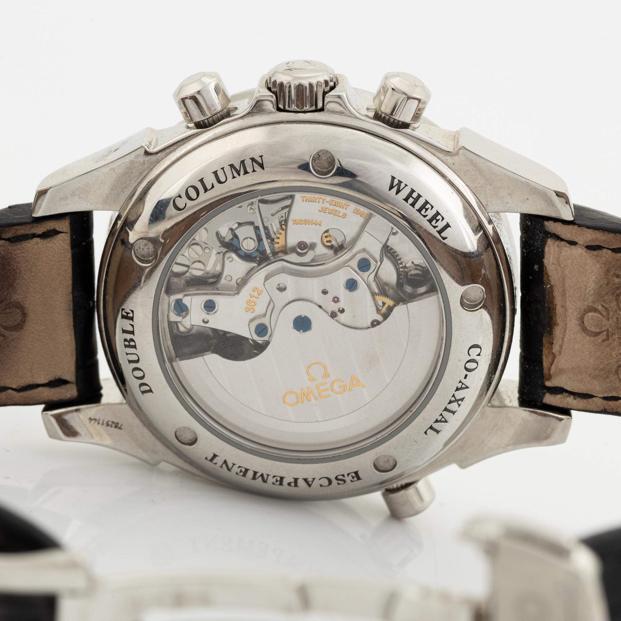 Omega, De Ville, Chronoscope, Rattrapante, chronograph, wristwatch, 41 mm.