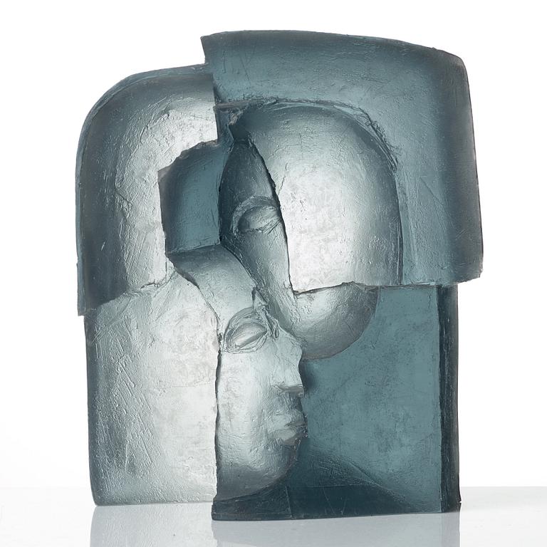 Ann Wolff, a cast sculpture from the 'Head series', Transjö, Sweden, 1990's.