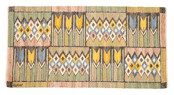 178. Märta Måås-Fjetterström, a textile, "Crocus", flat weave, ca 41,5 x 81,5 cm, signed AB MMF.