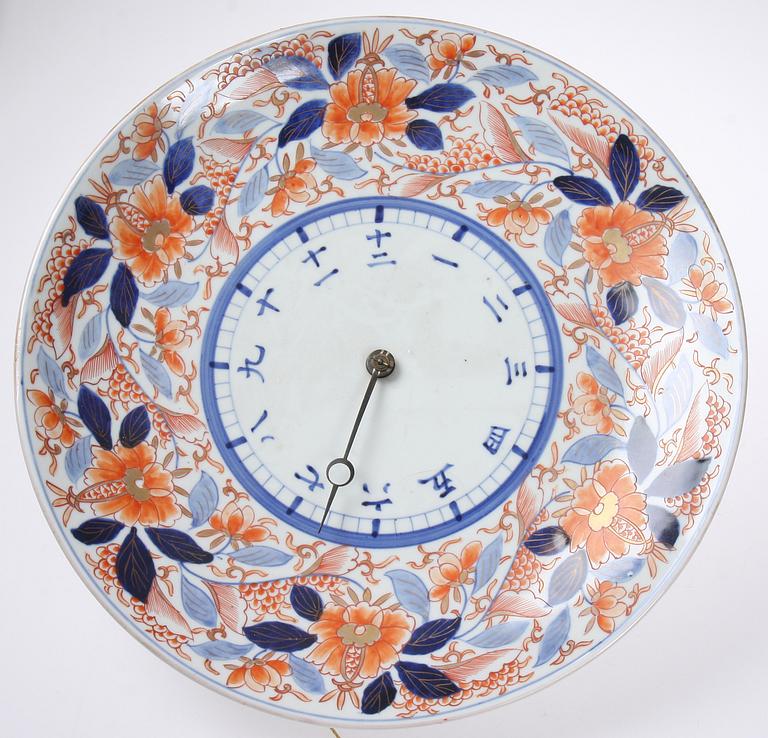 VÄGGUR, porslin, Imari, Japan, tidigt 1900-tal.