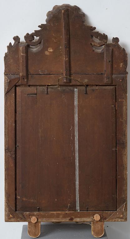 SPEGELLAMPETT, för två ljus, 1700-talets första del, Senbarock.