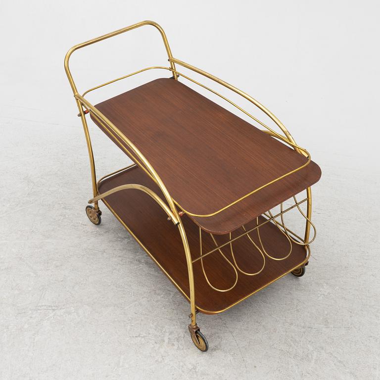 Serving trolley, 1950s-60s.
