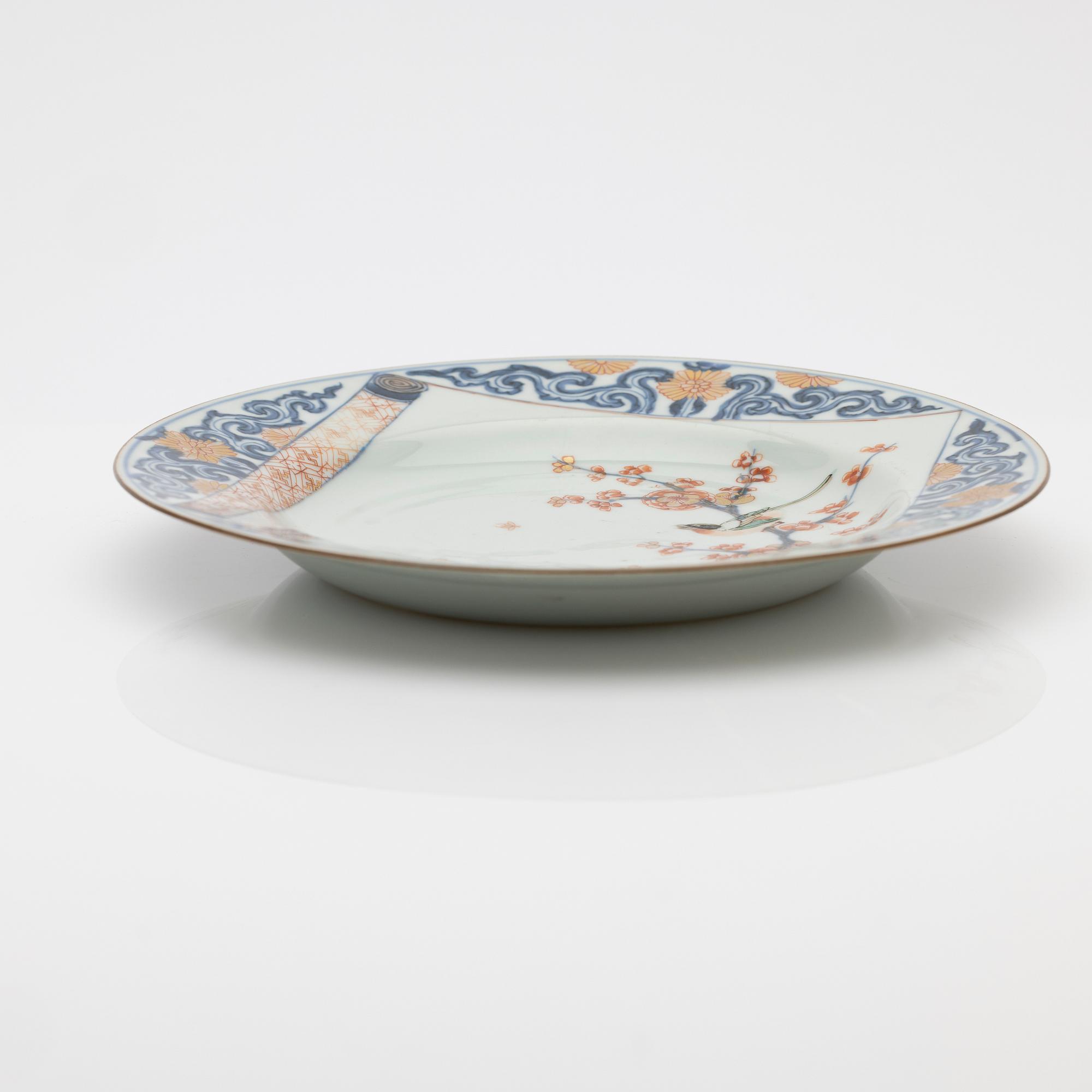 Tallrik, porslin, Kina, Kangxi (1662-1722).