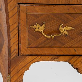 A Rococo chest of drawers by Johan Noraeus (master in Stockholm 1769-1781).