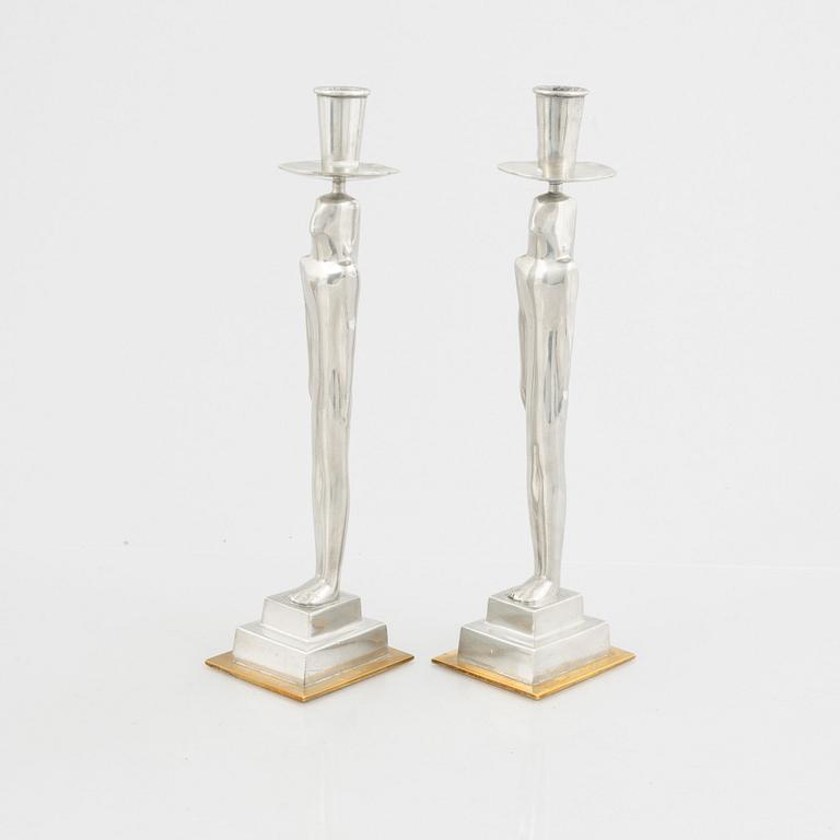 Edvin Öhrström, a pair of 'Egyptian' candlesticks, Firma Svenskt Tenn 2001.