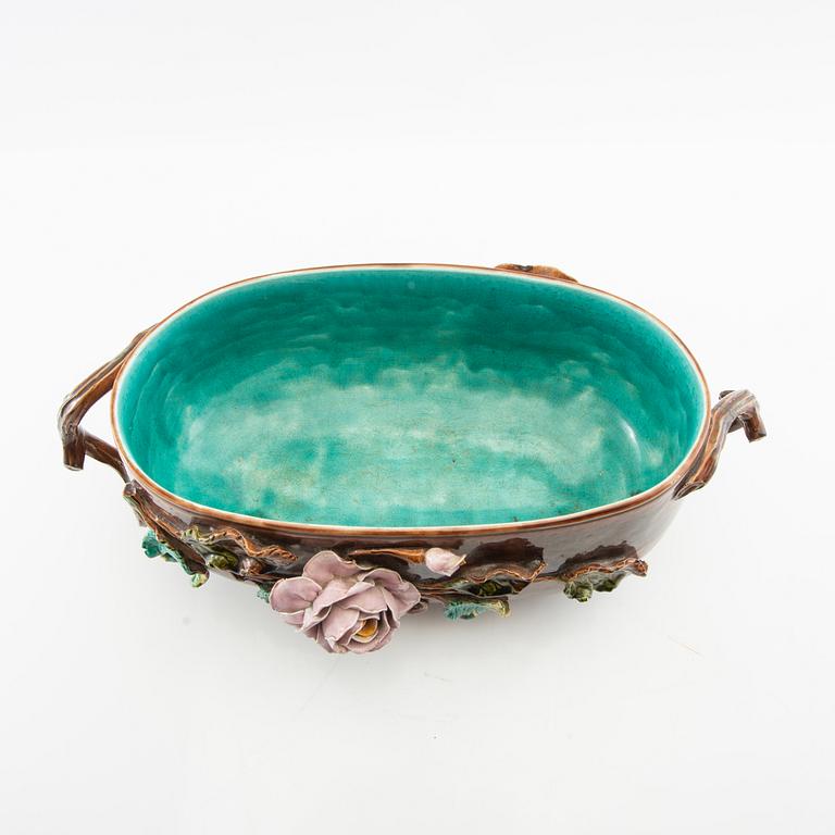 Jardinière Jugend early 20th century stoneware.